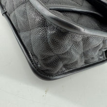 Load image into Gallery viewer, Chanel Black Quilted Caviar Leather French Riviera Flap Bag
