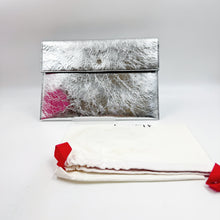 Load image into Gallery viewer, Alexander Mcqueen Silver Clutch TWS
