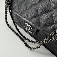 Load image into Gallery viewer, Chanel Black Quilted Caviar Leather French Riviera Flap Bag
