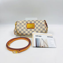 将图片加载到图库查看器，Louis Vuitton Damier Azur Eva Pochette TWS
