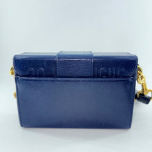 Load image into Gallery viewer, Dior Navy Blue Leather 30 Montaigne Box Shoulder Bag
