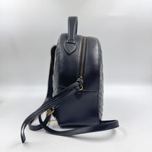 Load image into Gallery viewer, Gucci Matelasse GG marmont Chevron Quilted black leather backpack TWS
