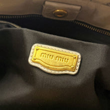 将图片加载到图库查看器，Miu Miu Vitello Shine 挎包皮革 TWS
