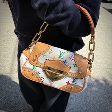将图片加载到图库查看器，Louis Vuitton 白色多色 Marilyn 单肩包
