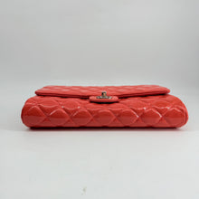 Load image into Gallery viewer, Chanel Patent Orange Clutch On Chain
