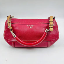 Load image into Gallery viewer, Prada Red Leather Shoulder Bag TWS
