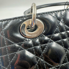 Load image into Gallery viewer, Christian Dior LadyDior Medium Patent leather Bag TWS
