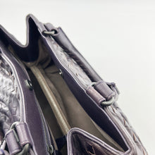 Load image into Gallery viewer, Bottega Veneta Purple Intrecciato Leather Tote
