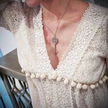 Load image into Gallery viewer, Tiffany &amp; Co. Daisy Key Diamond Pendant Necklace TWS
