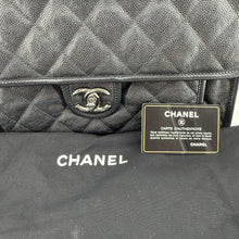 Load image into Gallery viewer, Chanel Black Quilted Caviar Leather French Riviera Flap Bag
