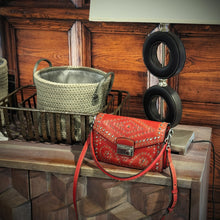 Load image into Gallery viewer, Prada Studded Grommet Sound Lock Crossbody Bag TWS
