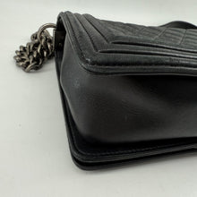 Load image into Gallery viewer, Channel Medium Le Boy Flap Black Lambskin Ruthenium Hardware
