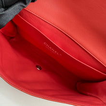 Load image into Gallery viewer, Chanel Patent Orange Clutch On Chain
