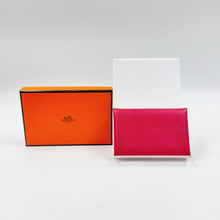 Load image into Gallery viewer, Hermes Epsom Rouge Casaque Calvi Card Case TWS
