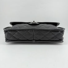 Load image into Gallery viewer, Chanel Black Quilted Caviar Leather French Riviera Flap Bag
