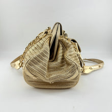 Load image into Gallery viewer, Versace Metallic Gold Chain Link Bag
