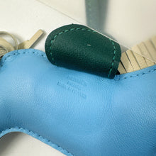 将图片加载到图库查看器，Hermes Rodeo Blue Celeste 马形手袋吊饰 MM TWS
