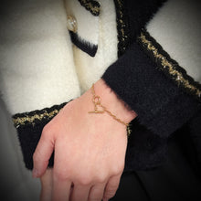 Load image into Gallery viewer, Hermes 18K Rose Gold Farandole bracelet Size ST16.5cm TWS
