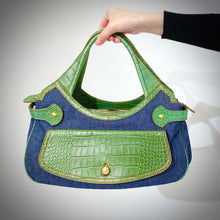 Load image into Gallery viewer, Tod‘s Denim Leather Handbag TWS
