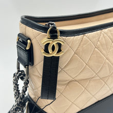Load image into Gallery viewer, Chanel Beige&amp;Black Gabrielle Hobo Bag TWS
