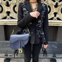 Load image into Gallery viewer, MIU MIU 100%Wool Sequin Noire Blazer
