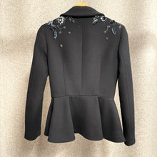 Load image into Gallery viewer, MIU MIU 100%Wool Sequin Noire Blazer
