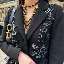 Load image into Gallery viewer, MIU MIU 100%Wool Sequin Noire Blazer
