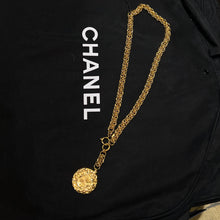 Load image into Gallery viewer, Chanel Coco mark Lion Metrasse Coin Medallion Long chain Necklace Year 1980S
