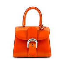 Load image into Gallery viewer, Delvaux Brillant MM Mandarine Handbag
