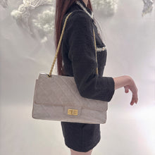 Load image into Gallery viewer, Chanel Icing Marble Aged Leather 2.55 Reissue 227 Classic Flap Bag TWS
