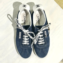 Load image into Gallery viewer, Chanel Cruise Suede Calfskin Low Top Sneakers size38.5 TWS
