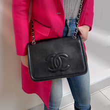 Load image into Gallery viewer, CHANEL QUILTED Calfskin FLAP BAG BLACK TWS
