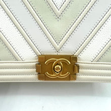 Load image into Gallery viewer, Chanel Mix Leather Medium Flap Boy Bag

