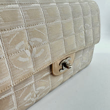 Load image into Gallery viewer, Chanel Nylon Medium Classic Flap bag Light Beige
