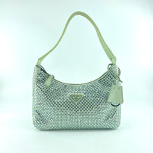 Load image into Gallery viewer, Prada Satin mini-bag with crystals
