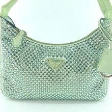 Load image into Gallery viewer, Prada Satin mini-bag with crystals
