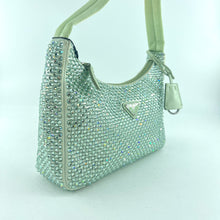 Load image into Gallery viewer, Prada Satin mini-bag with crystals
