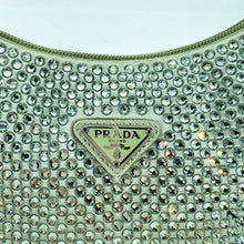 Load image into Gallery viewer, Prada Satin mini-bag with crystals
