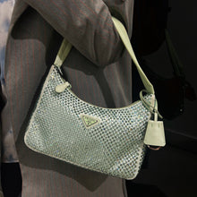 Load image into Gallery viewer, Prada Satin mini-bag with crystals
