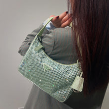 Load image into Gallery viewer, Prada Satin mini-bag with crystals
