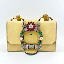 Load image into Gallery viewer, Miu Miu Raffia Madras Crystal Embellished Lady Shoulder Bag

