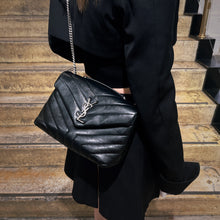 Load image into Gallery viewer, Saint Laurent Black Loulou Shoulder Bag TWS

