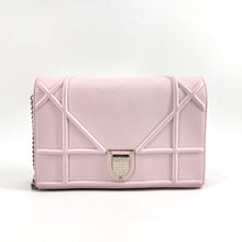 Load image into Gallery viewer, Christian Dior Grained Calfskin Diorama Croisiere Chain Wallet
