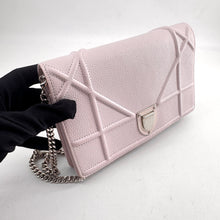 Load image into Gallery viewer, Christian Dior Grained Calfskin Diorama Croisiere Chain Wallet
