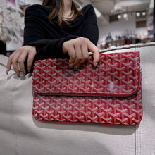 Load image into Gallery viewer, GOYARD Goyardine Sainte Marie Soft Clutch Red
