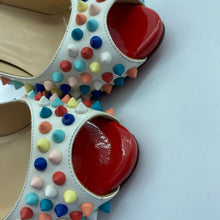Load image into Gallery viewer, Christian Loubotin multicolor rivet high heels
