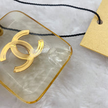 Load image into Gallery viewer, Chanel CC White Clear Plastic Pendant
