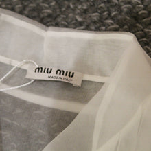 Load image into Gallery viewer, Miu Miu silk white top
