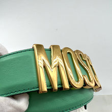 Load image into Gallery viewer, MOSCHINO Mint Green logo Belt
