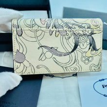 Load image into Gallery viewer, Prada Printed Textured-leather Cardholder
